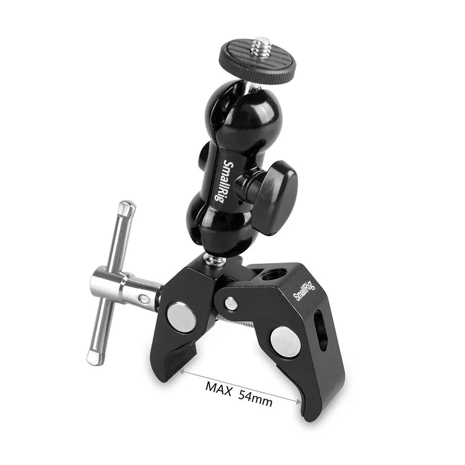 SmallRig Multi-function Double BallHead with Clamp & 1/4" Screw 1138B