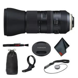 Tamron SP 150-600mm f/5-6.3 Di VC USD G2 for Canon EF - Bundle with Lens Pen Cleaner and More - International Mode