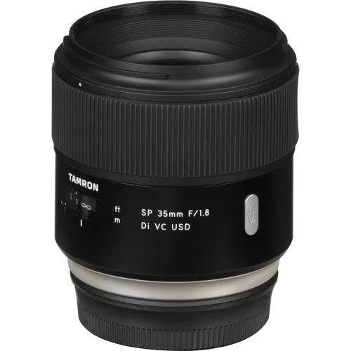 Tamron SP 35mm f/1.8 Di VC USD Lens for Nikon F Includes Cleaning Kit, 32GB Memory Kit, Tripod, and Filter Bundle