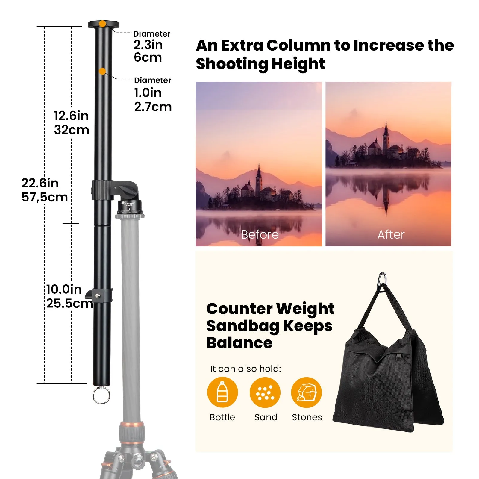 TARION VB-03  Overhead Tripod Extension Arm