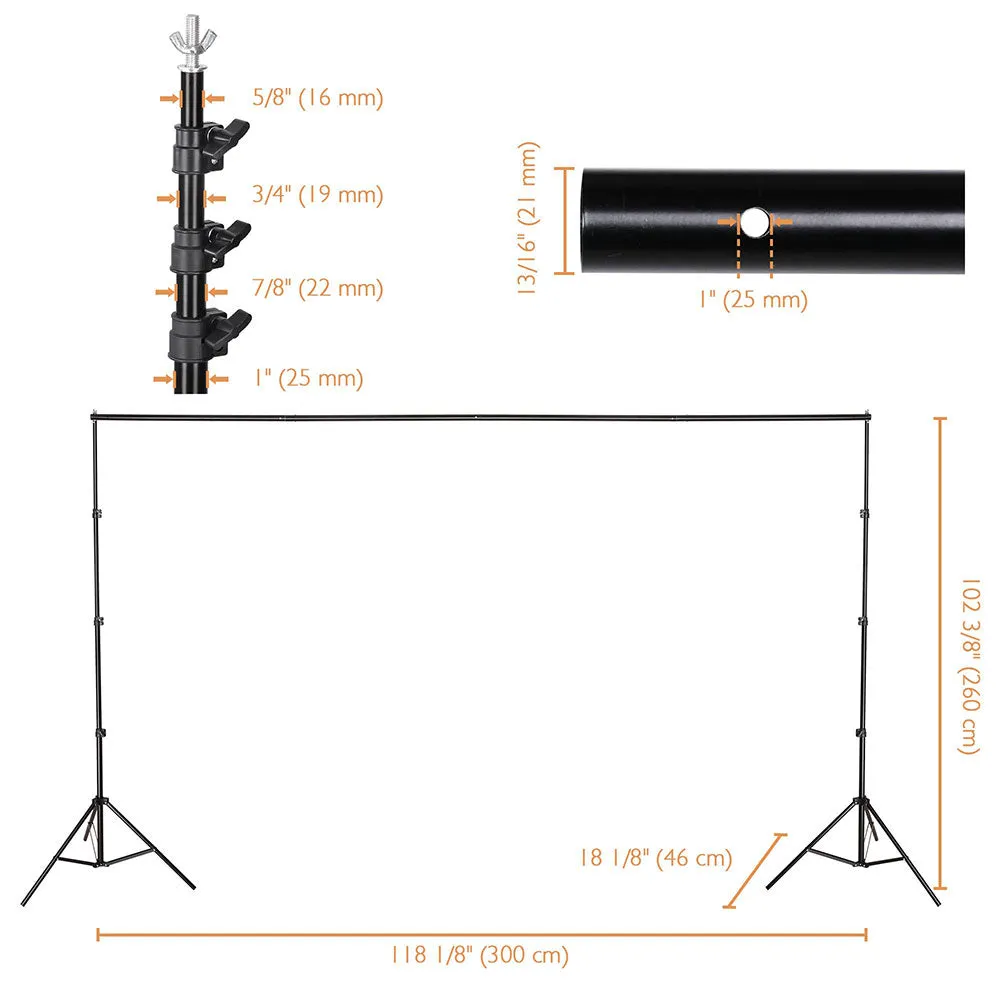 TheLAShop 8x10 ft Backdrop Stand for Party Decoration Baby Shower Decor