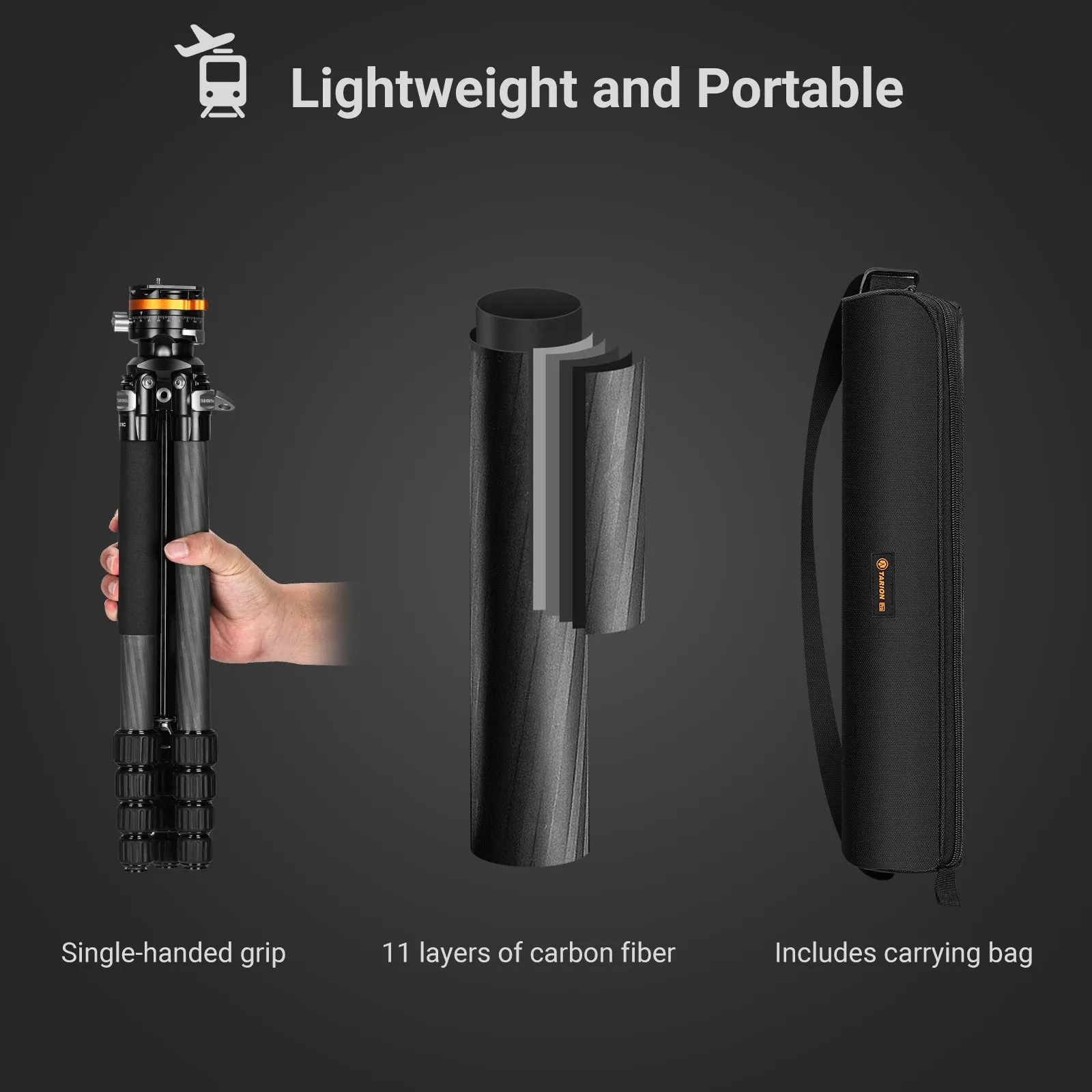 Qobra Premium Lightweight Portable Travel Tripod