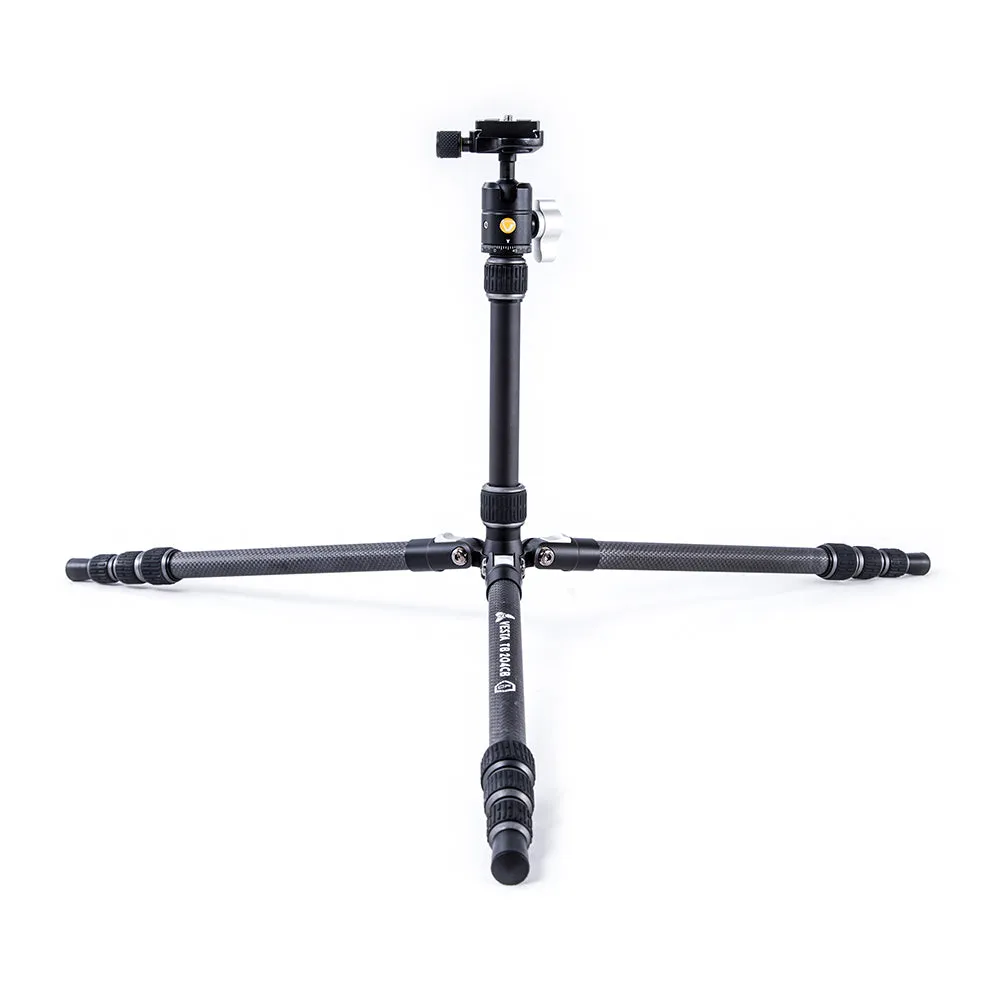 VESTA TB 204CB Carbon Fibre Travel Tripod with Twist Locks- 3kg Load Capacity