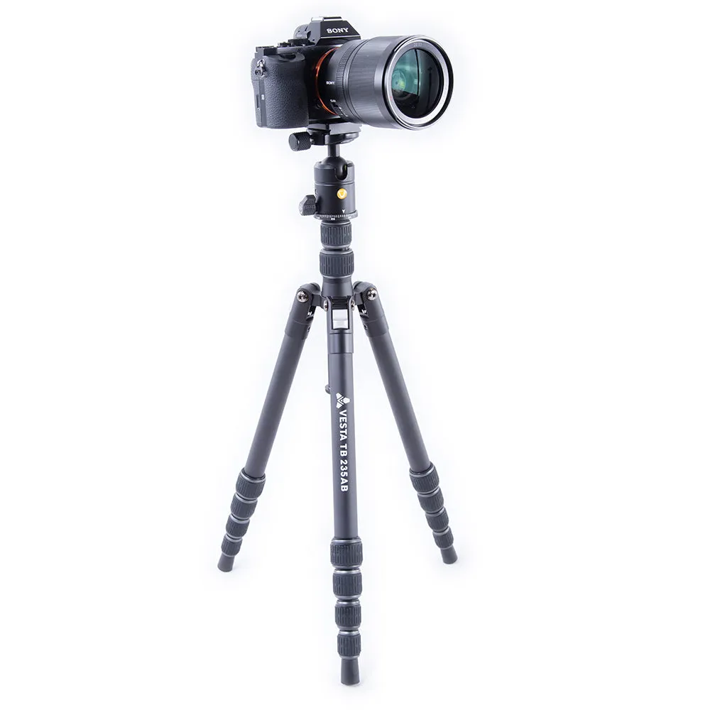 VESTA TB 235AB Aluminium Travel Tripod with Twist Locks- 4.5kg Load Capacity