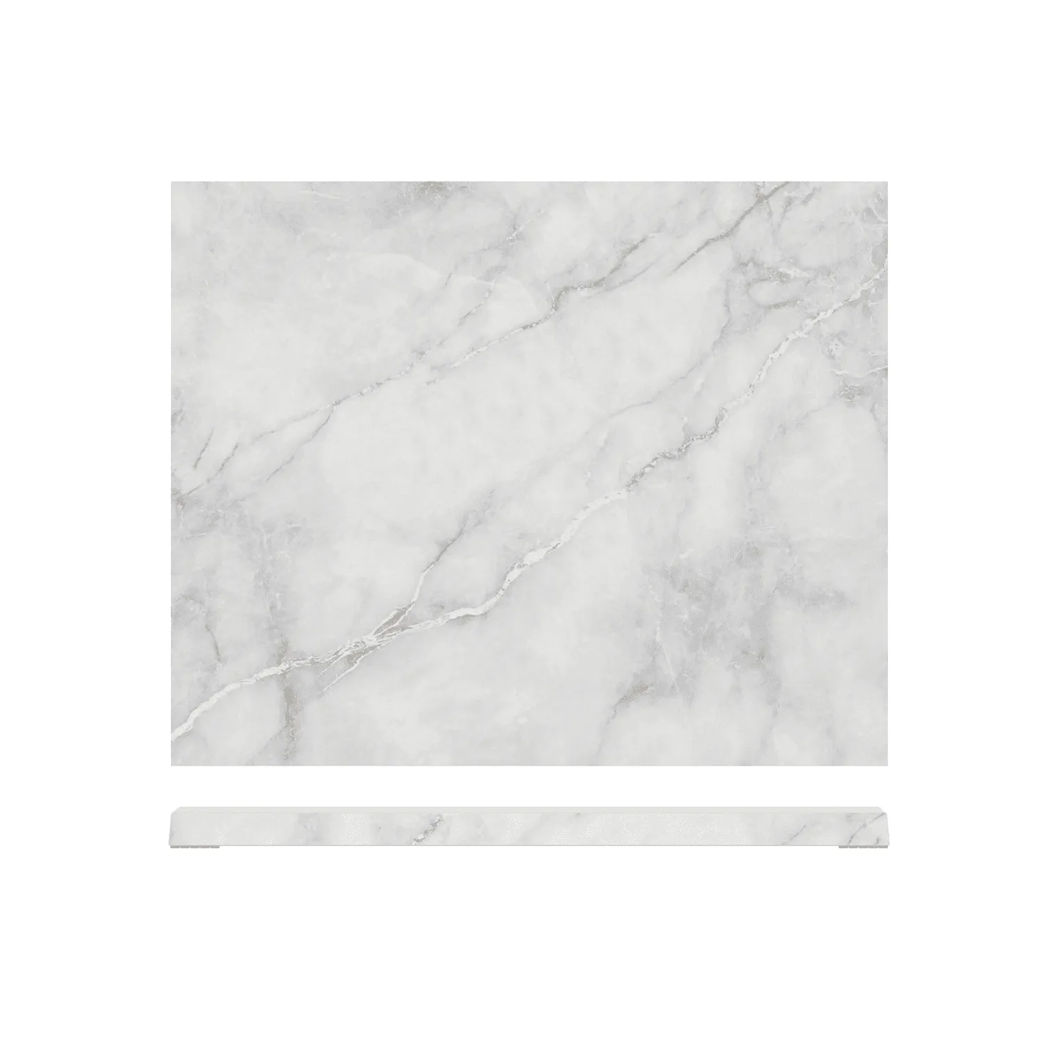 White Marble Agra Melamine GN1/2 Slab 32.5 x 26.5cm - Pack 1