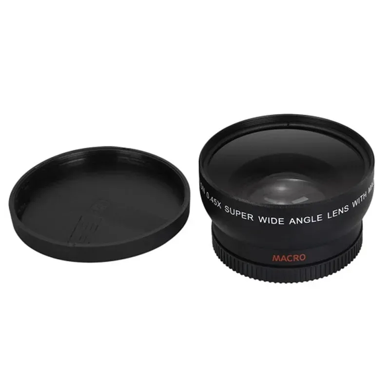 Wide Angle Conversion Camera Lens w/ Macro Lens Star 37mm - 72mm